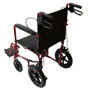 W23 de aluminio ligero de transporte <span class=keywords><strong>silla</strong></span> plegable <span class=keywords><strong>silla</strong></span> de <span class=keywords><strong>ruedas</strong></span> con fijo longitud completa acolchada reposabrazos - Product Image 4