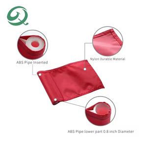 Banderas promocionales de Pin de campo de golf Mini Nylon portátil entrenamiento objetivo bandera práctica poner banderas en blanco verdes para jardín - Product Image 4