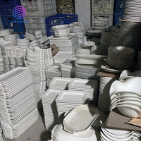 Vaisselle 2025 à prix abordable : Assiettes, plats de dîner, bols en céramique blanche et porcelaine, vente directe d'usine par carton