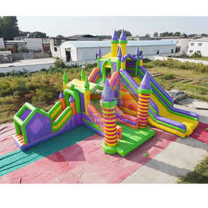 Interactive Games Outdoor Amusement Park Equipment Giant Inflatable Bouncer Combo Large Inflatable Big Bouncy House for Children - Product Image 1
