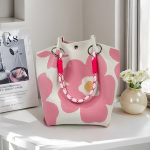 Bolso de punto para mujer, bolso de mano con diseño de dibujos animados, bolso para el día a día - Product Image 1
