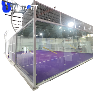 Terrain de padel panoramique Padel King, marque la plus vendue, avec raquettes et balles de padel offertes gratuitement - Product Image 2