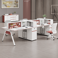 Ensemble de bureau et chaise élégant pour le personnel ou postes de travail individuels pour les bureaux financiers