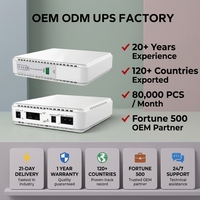 UPS Portabel Pabrik OEM Output 120W 20000MAH Baterai Lithium DC 9V 12V POE 15V 24V Arus Searah Mini UPS untuk Perangkat Jaringan