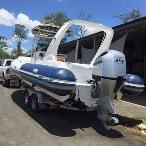 Liya 7.5M luxe Yacht <span class=keywords><strong>semi</strong></span>-<span class=keywords><strong>rigide</strong></span> en fibre de verre coque gonflable <span class=keywords><strong>bateau</strong></span> à côtes avec <span class=keywords><strong>moteur</strong></span> hors-bord à vendre - Product Image 5