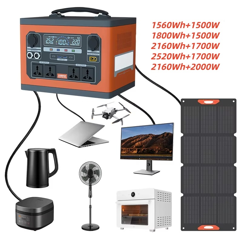 <strong>2026</strong> Best-selling Rechargeable Generator <strong>Battery</strong> 1500w 1700w 2000w Solar <strong>Battery</strong> Bank Backup Power Home Portable Power Station