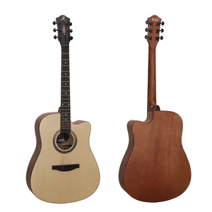 Student Guitar 41 Zoll Cutaway Akustik gitarre 6-saitige hand gefertigte benutzer definierte Übungs gitarre