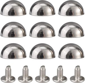 ชุดอุปกรณ์ตกแต่ง YORANYO รุ่น X MM ประกอบด้วยเดือยและหมุดทรงโดม สีเงิน สำหรับตกแต่งกระเป๋า เสื้อผ้า รองเท้า และอื่นๆ - Product Image 5