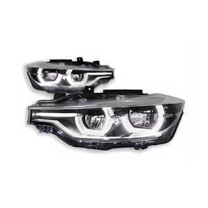 Fari Bicolore TYPY per <span class=keywords><strong>BMW</strong></span> Serie 3 <span class=keywords><strong>F30</strong></span> F35 F80 2013-2018, Fari <span class=keywords><strong>LED</strong></span> Plug and Play, Luci Anteriori, Accessori Auto - Product Image 1