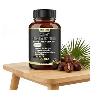 Complément de palmier nain en gros pour la santé masculine, fonction de la prostate, capsules de palmier nain pour la prostate, extrait de pilules, 120 capsules - Product Image 1