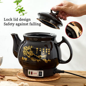 Usine en gros vente chaude <span class=keywords><strong>électrique</strong></span> automatique <span class=keywords><strong>d</strong></span>écoction chinois médecine traditionnelle à base de plantes en céramique santé Pot Cooker - Product Image 5