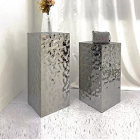Buffet blanc acrylique Table Riser Cube affichage nidification Risers Lucite carré nourriture piédestal boîte affichage