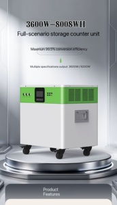 8008Wh3600W Portable Power Station <b>Solar</b> <b>Generator</b> 5000VA Output 220V 1Hr Fast Charging UPS Home for Outdoor Camping CAN Communi - Product Image 5