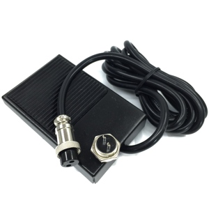 Pédale à commande au pied en métal TFS 1, câble de 2 mètres, prise 2 ou 3 broches pour contrôleurs de machines-outils 220V - Product Image 2