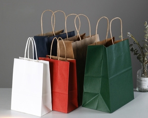 Color Small <b>Paper</b> Gift Bags with Handles Medium Kraft <b>Paper</b> Party Favor Bags Bulk for Kids Birthday Baby Shower Crafts Wedding - Product Image 4