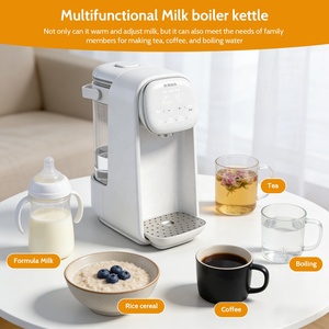Chauffe-biberon et réchauffeur de lait infantile pour café, céréales, thé, avec option de température précise, récipient en verre de 2 L, acier inoxydable 316, veilleuse - Product Image 5