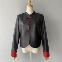 Nouvelle Veste en Cuir de Moto Imperméable en Peau de Mouton Véritable Souple pour Femme, Style Streetwear, Vente en Gros, Logo Personnalisé OEM, Collection Automne