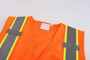 Chaleco DE SEGURIDAD ANSI Hi Vis Chaleco de trabajo de construcción de dos tonos Ropa DE SEGURIDAD reflectante personalizable - Product Image 4