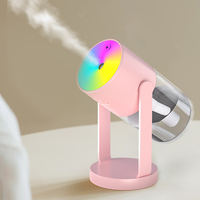 Prix d'usine Humidificateur portable USB électrique à ultrasons, Lampe ciel étoilé romantique 7 couleurs, Humidificateur oscillant effet course de chevaux