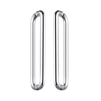 Poignée de porte coulissante OEM ODM en acier inoxydable 304, longue et creuse, pour hall d'hôtel, garantie 5 ans, type dos à dos/D-pull/T-bar