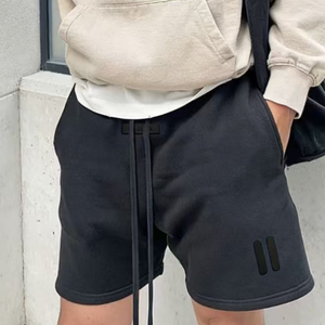 Pantalones Cortos Essentiel <span class=keywords><strong>Fear</strong></span> 2026 Colección Casual SS22 para Hombre, Pantalones Cortos Oversize Elásticos en Color Avena Claro y Oscuro y Camiseta de Manga Corta - Product Image 6