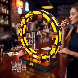Support de Présentation Lumineux Personnalisé avec Logo pour Verres à Shot LED 24 Trous en Forme de Grande Roue – Idéal pour Bars, Clubs, Fêtes et Services VIP - Product Image 3