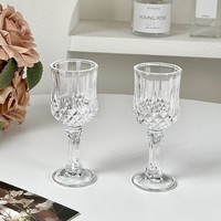 Mini verre à shot sur pied, mignon pour femmes, usage domestique, design sans pied et sans couvercle, écologique, capacité 51-100 ml, ambiance haut de gamme
