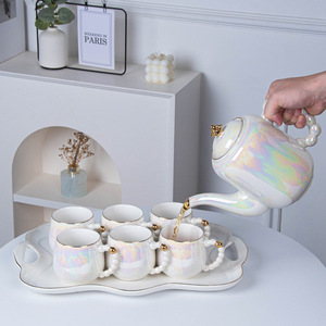 Newlyweds' home cup <b>set</b>: Ceramic <b>tea</b> <b>sets</b>, water <b>sets</b>, simple and creative cold water kettles, water cups, teapots and <b>tea</b> cups - Product Image 2