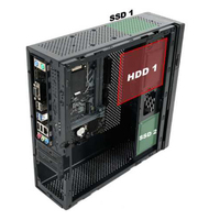 0.7MM SPCC Black Mid Tower Mini-ITX Micro-ATX Desktop Computer PC Case Portable