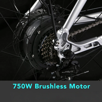 Vélo de montagne électrique 29 pouces 7 vitesses Moteur central Batterie au lithium 52V Alliage d'aluminium Sans balais
