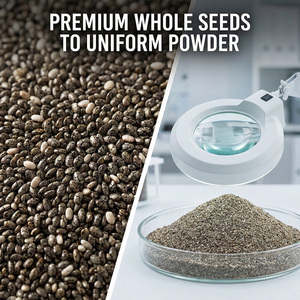 ผงสกัดเมล็ดเจียบริสุทธิ์จากธรรมชาติ โปรตีนเมล็ดเจีย ใยอาหาร (10%-50%) สกัดด้วยตัวทำละลาย เกรดอาหารเพื่อสุขภาพ - Product Image 3