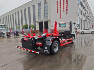 10-wheel Howo arm dump truck, semi-automatic hook arm garbage compactor, new hook-type <b>crane</b>, garbage truck with hook arm - Product Image 4