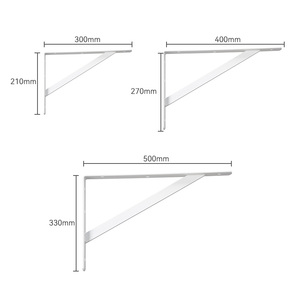 Heavy-Duty Wall Mounted Steel <strong>Shelf</strong> <strong>Bracket</strong> for Wall Storage Shelving Metal <strong>Shelf</strong> Console for Wall Shelving Unit - Product Image 3