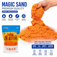 Kit de sable magique DIY avec moules d'animaux marins, jouets sensoriels éducatifs pour enfants, sable dynamique créatif pour activités spatiales