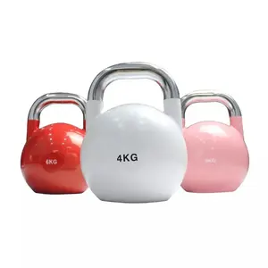 Ja Of Nee Groothandel Home Gym Lady's Kleine Dumbbells Zwarte Wedstrijd Kettlebell 40 Lbs Top Stalen Kettlebell