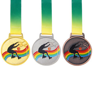 Medallas Deportivas Clásicas JZ 2026 Personalizadas de Aleación de Zinc para Natación, Kickboxing, Lucha Libre, Fútbol, Pickleball, Baloncesto - Product Image 1
