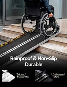 <span class=keywords><strong>Rampe</strong></span> d'accès portable pour fauteuil roulant de 1,2 m avec pieds de <span class=keywords><strong>support</strong></span>, <span class=keywords><strong>rampe</strong></span> pliable pour seuils de porte, escaliers et entrées de maison - Product Image 6