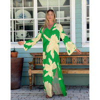 Robe de plage en mousseline de soie à imprimé floral, nouvelle collection