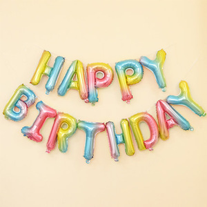 Joyeux <span class=keywords><strong>anniversaire</strong></span> thème <span class=keywords><strong>Rose</strong></span> feuille d'or ballon décorations ensemble fille fête d'<span class=keywords><strong>anniversaire</strong></span> approvisionnement ensemble fête décoration événement ballons - Product Image 2