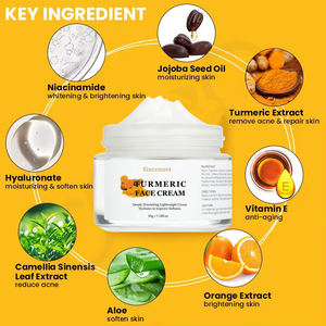 Nouvelle crème au curcuma crème pour le visage blanche raffermissante pour <span class=keywords><strong>homme</strong></span> et femme <span class=keywords><strong>Anti</strong></span>-âge <span class=keywords><strong>Anti</strong></span>-oxygène meilleure crème hydratante blanchissante pour le visage - Product Image 2