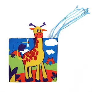 All'ingrosso personalizzare i prodotti giocattoli educativi attività di apprendimento crinkle bambino animali morbidi libro di stoffa per bambini