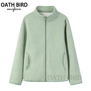 Haute qualité personnalisé extérieur fermeture éclair uniforme 100% Polyester Polaire à manches longues pleine fermeture éclair veste hommes doux polaire veste - Product Image 5