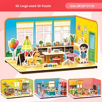 Puzzles éducatifs 3D faits à la main par le fabricant pour l'éducation précoce des enfants Jouets d'insertion d'assemblage interactifs parent-enfant