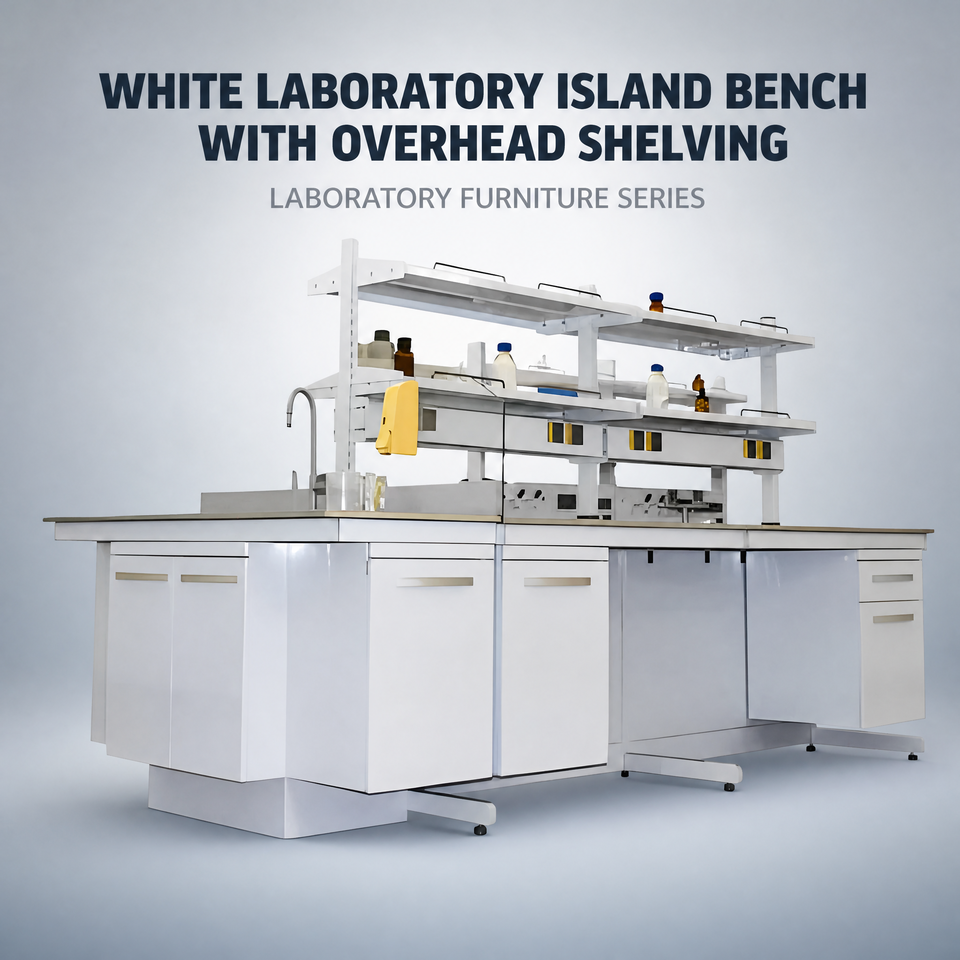 Lab Grade Workbench Commercial Grade Laboratory Furniture Central Island Bench Workstation ...