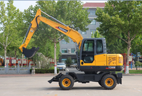 Nouvelle pelle sur pneus de marque chinoise de premier plan 0,4 m³ YC90W avec prix d'usine et haute qualité