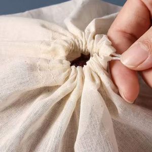Bolsas de Muselina con Cordón para Tés y Especias, Bolsitas de Algodón de 6x8cm para Hierbas, Té de Hojas Sueltas, Condimentos, Reutilizables, Aptas para Alimentos, Reciclables - Product Image 6