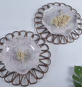 Handmade Natural Rattan <b>Placemat</b> Table Mats Restaurant <b>Wicker</b> Table Decor for Wall Decoration and Table Decor - Product Image 3