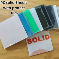 Vente en gros de panneaux solaires en PC écologiques, résistants aux UV, légers, en plastique solide, 12 mm, transparents, bleus, oranges, imprimés, découpés