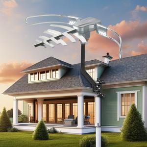 Antenne TV Extérieure HD 4K avec Rotation à 360° par Télécommande et Structure Pliable pour une Réception Optimale du Signal TV TNT Gratuit - Product Image 4