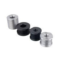 Polea pequeña de aluminio con múltiples nervaduras para motor, ideal para automóviles, cintas de correr y electrodomésticos.